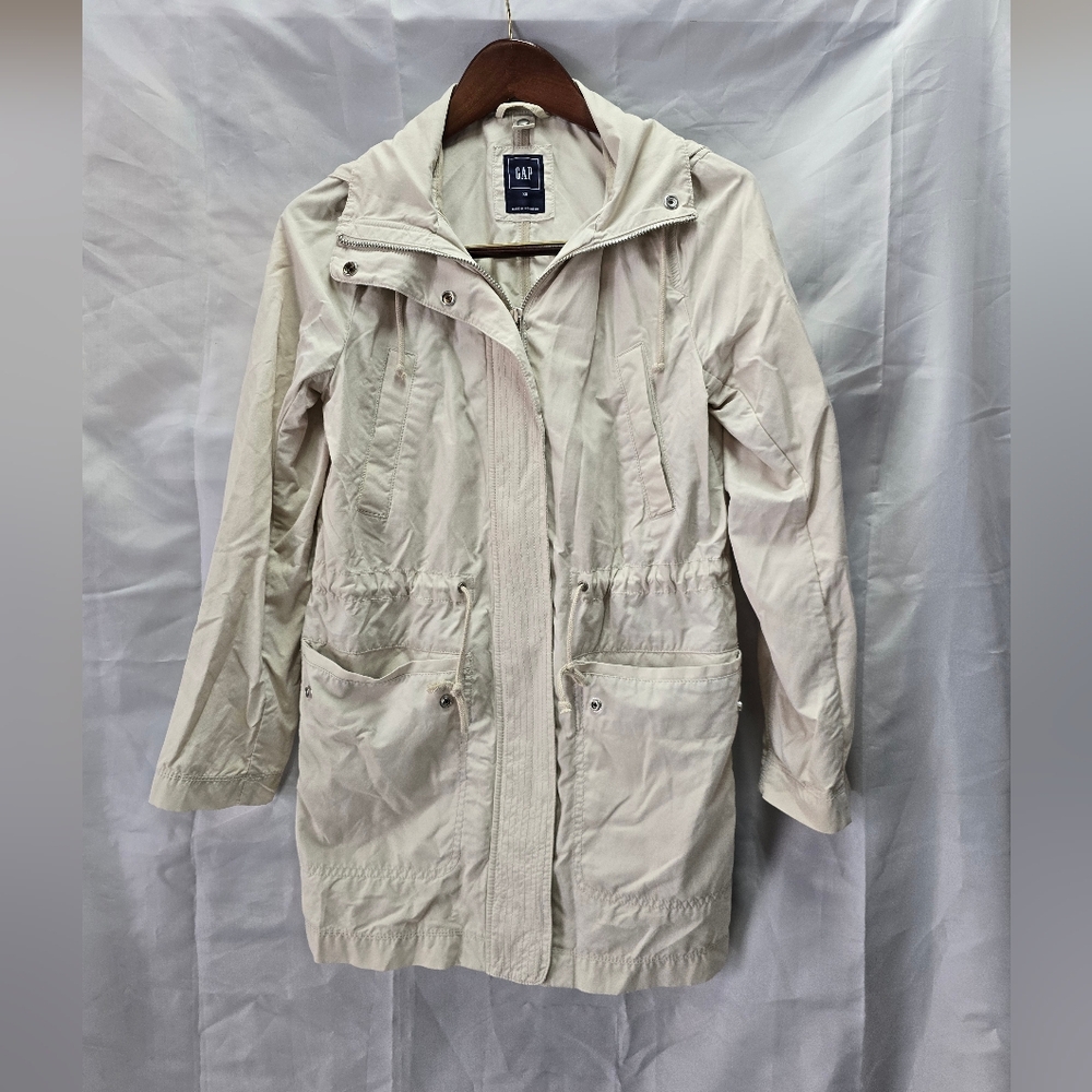 GAP Women's Cream hooded Jacket with